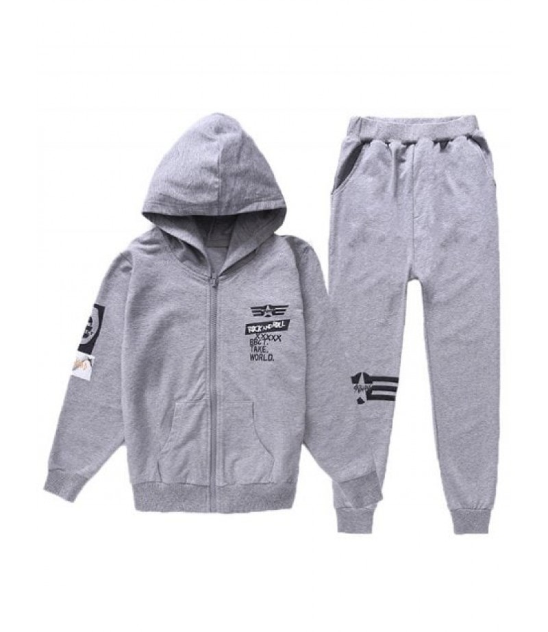 Graphic Printed Hoodie + Jogger Pants Sportive Twinset