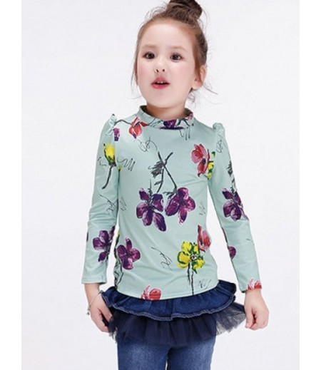 Floral Print Kid T-Shirt