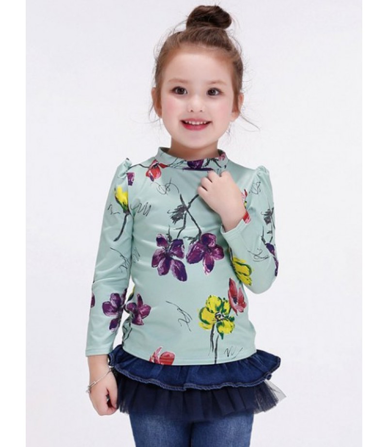 Floral Print Kid T-Shirt