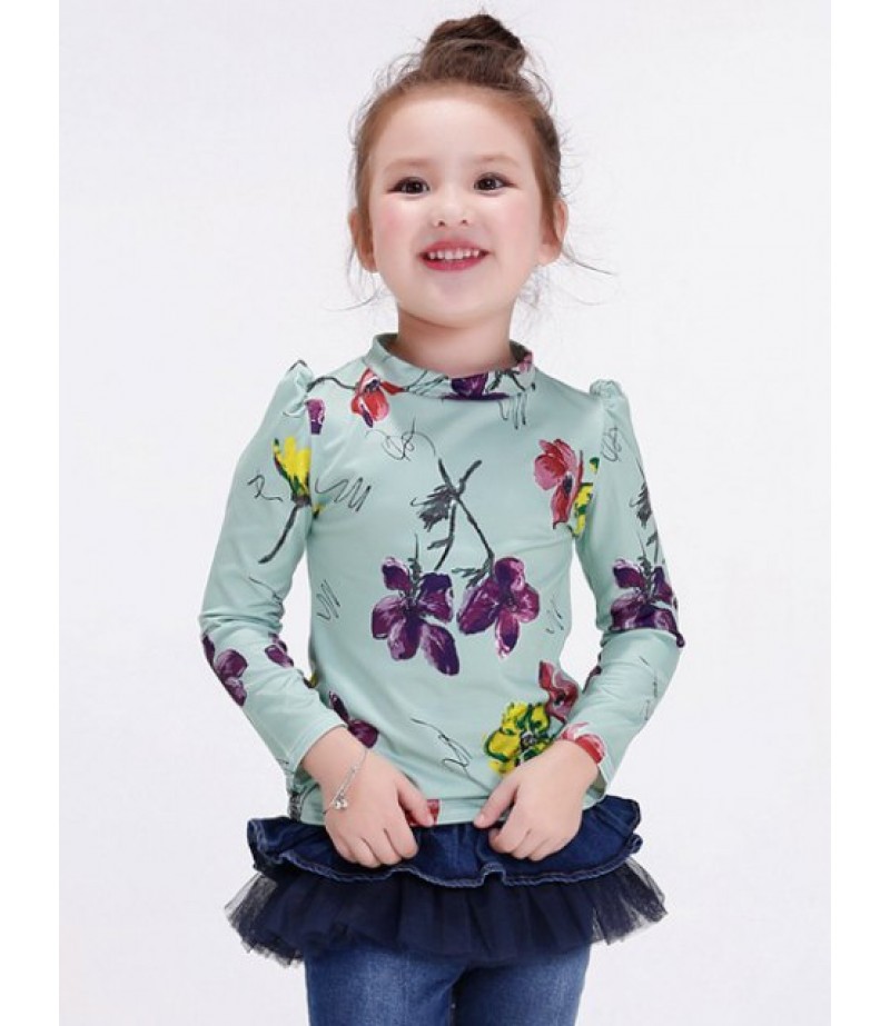 Floral Print Kid T-Shirt