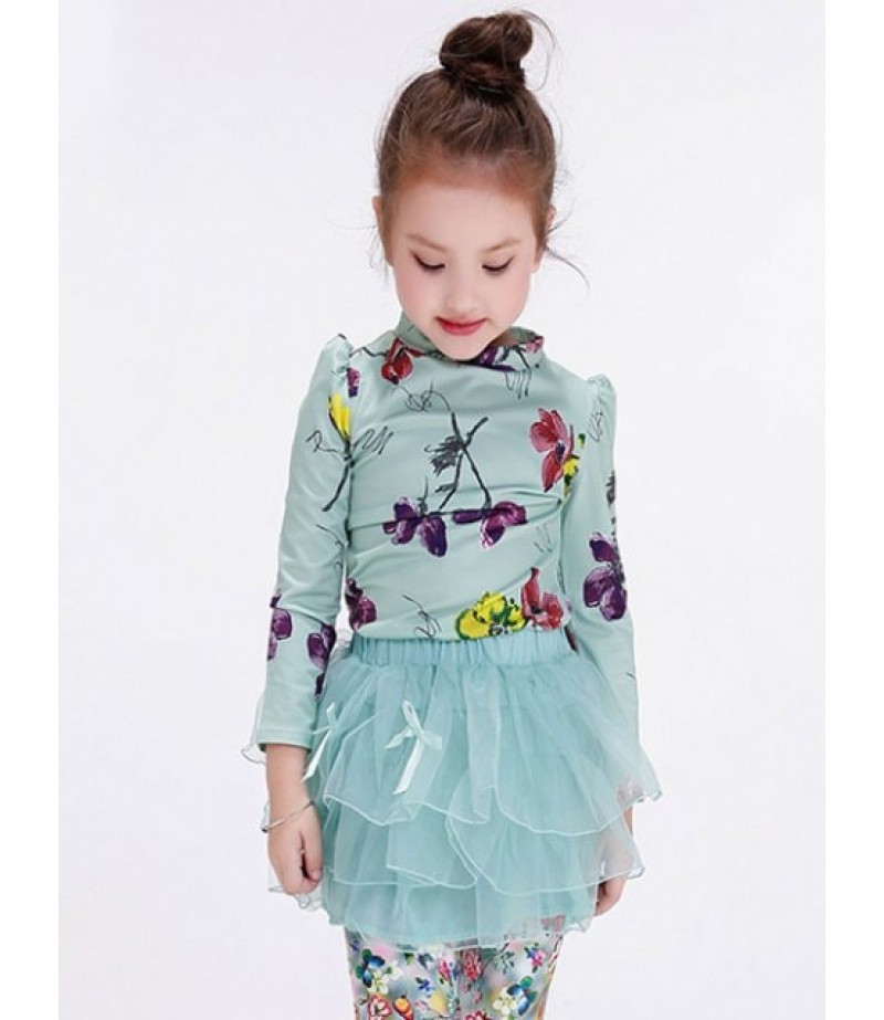 Floral Print Kid T-Shirt