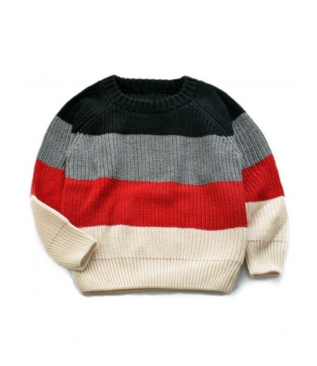 Stripe Knitted Pullover Sweater