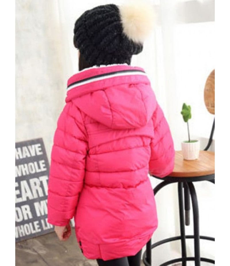 Girls Hooded Long Coat