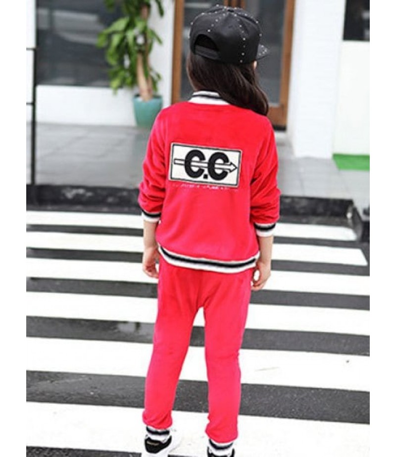 Kids Patch Spliced Two Piece Tracksuit