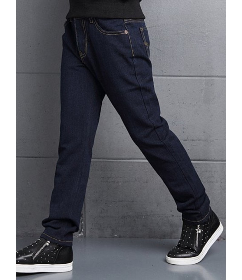 Boys Long Straight Jeans