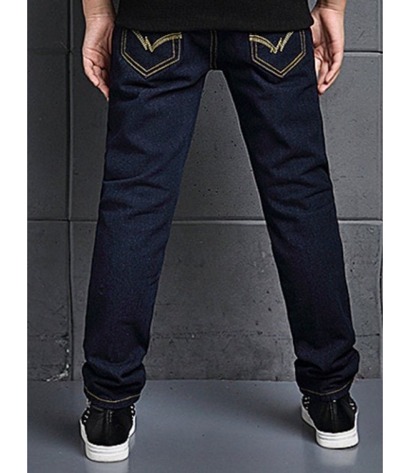 Boys Long Straight Jeans