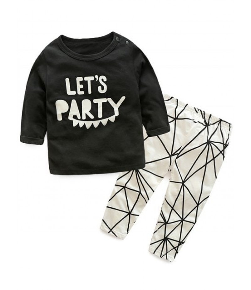 Graphic T-Shirt and Pants 2 PCS