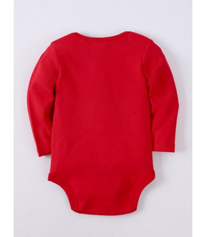 Kids Long Sleeve Letter Baby Romper