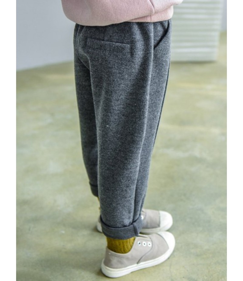 Elastic Waist Narrow Feet Sweatpants