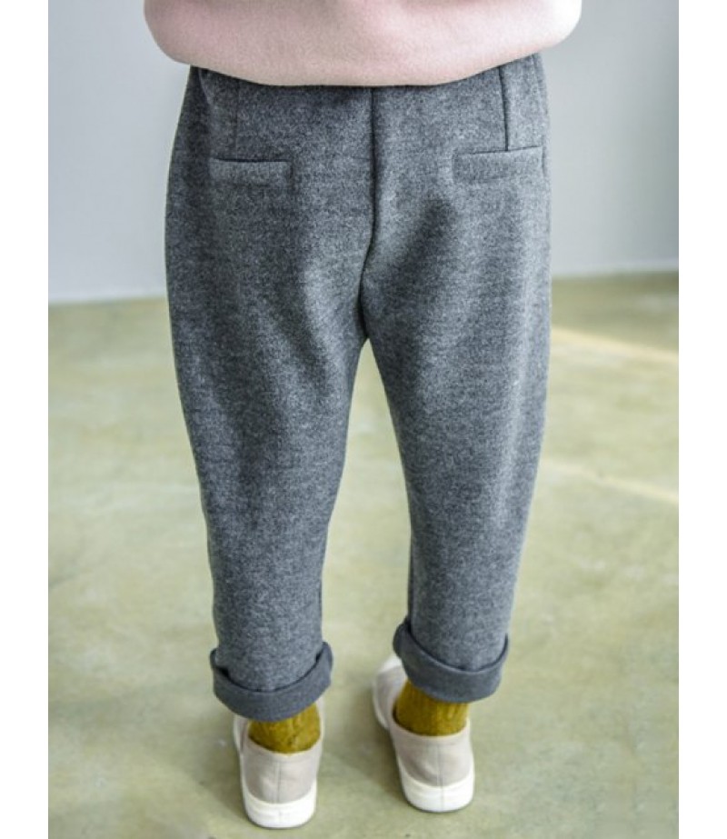 Elastic Waist Narrow Feet Sweatpants