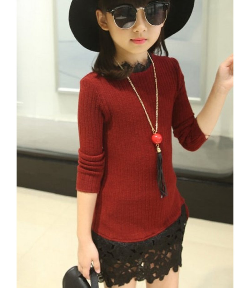 Pullover Knit Sweater Dress