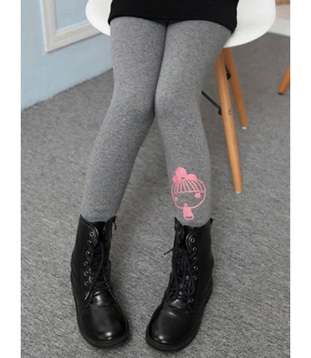 Cartoon Print Warm Leggings