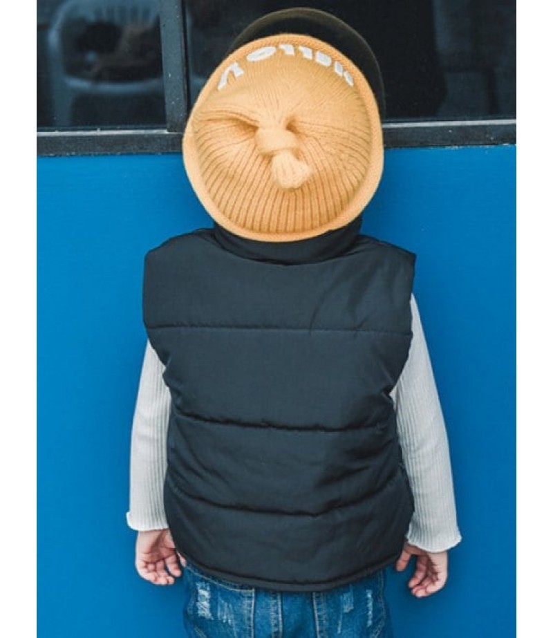 Kid Buttoned Puffer Vest