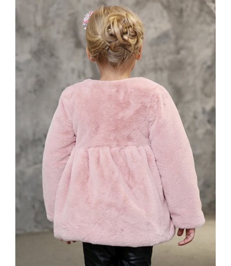 Kids Trick Faux Fur Coat