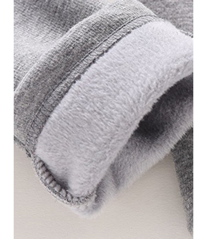 Buttoned Kids Fleece Sweatpants