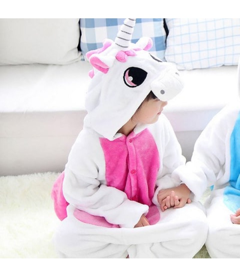 Flannel Unicorn Children Home Pajamas