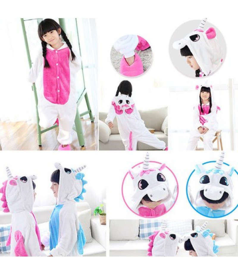 Flannel Unicorn Children Home Pajamas