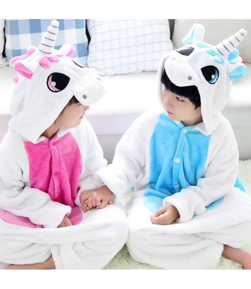 Flannel Unicorn Children Home Pajamas