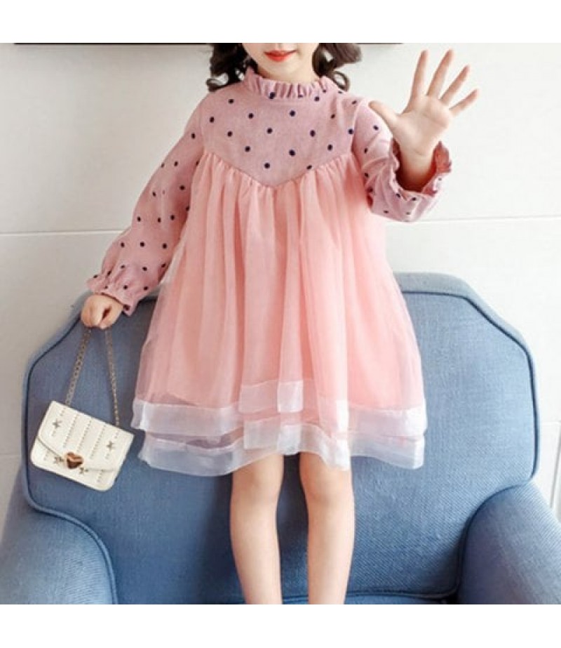 Y3588 Girls Long-sleeved Princess Dress