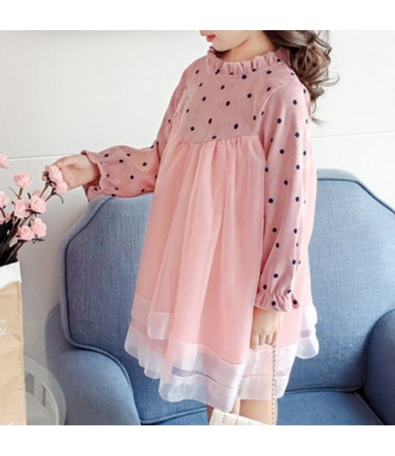 Y3588 Girls Long-sleeved Princess Dress