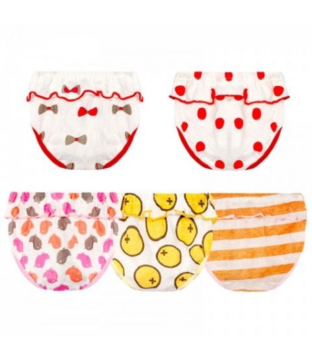 Baby Cotton Creative Lace Triangle Underwear 5pcs