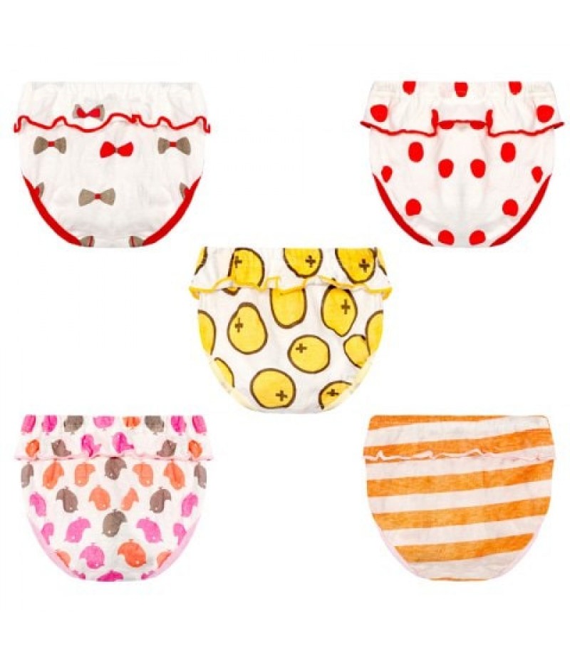 Baby Cotton Creative Lace Triangle Underwear 5pcs