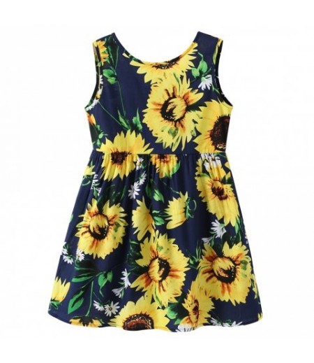 YY008 Sleeveless Print Dress