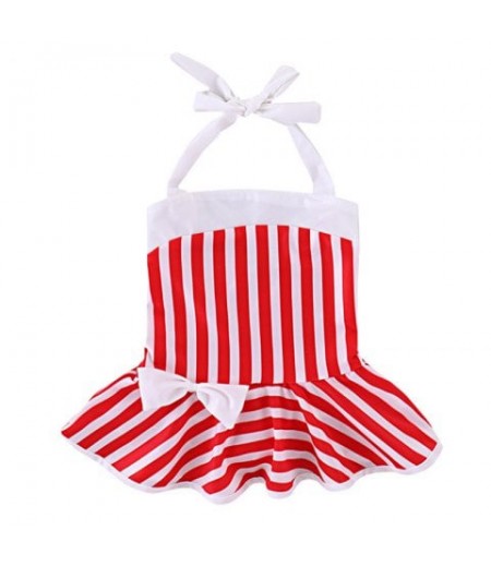 YBB - S1 Fashionable Striped Bow Swimsuit