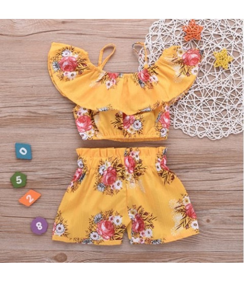 TDE1717 Girl Sweet Cotton Ruffled Set