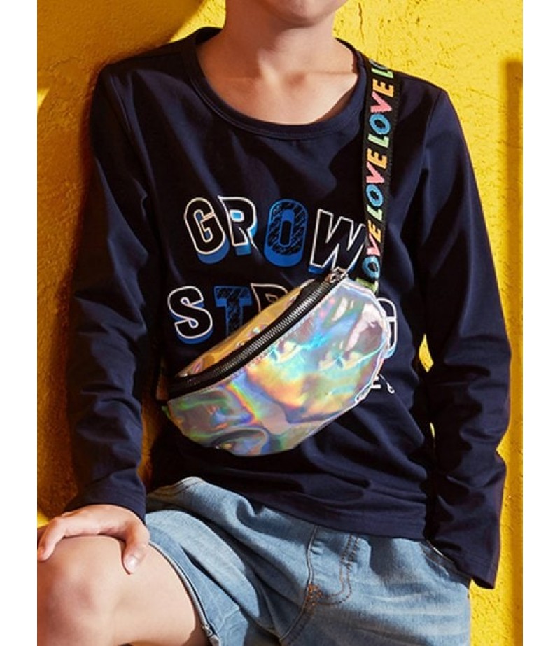 Kids Grow Strong Graphic Casual Tee