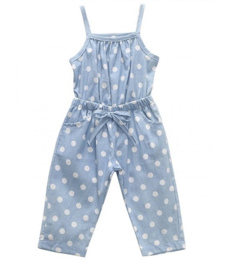 Polka Dot Sleeveless Cami Jumpsuit